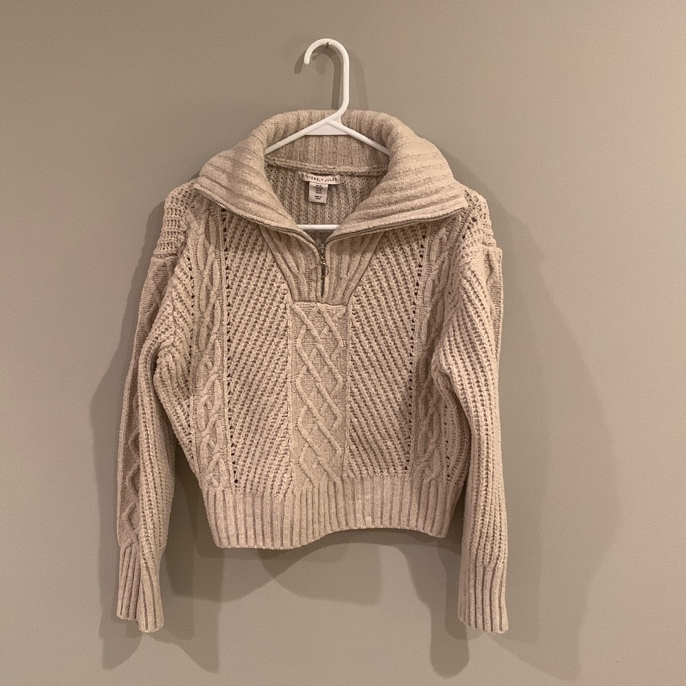 Knit Sweater Quarter Zip